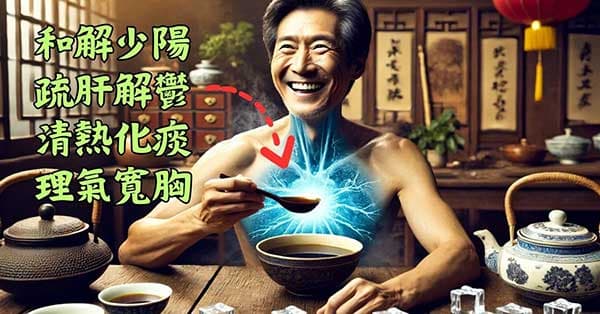 運用中藥和解少陽,理氣寬胸