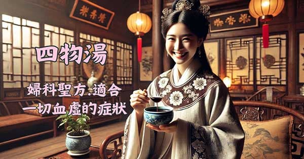 千年來四物湯是婦科聖方,可改善血虛症狀