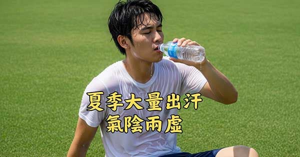 夏季大量出汗,導致容易氣陰兩虛