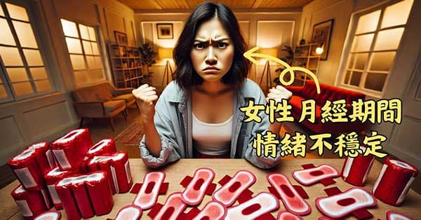 有些女性在月經期間情緒不穩定