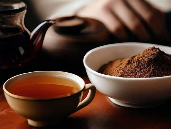 服用川芎茶調散時，可以配合茶葉服用