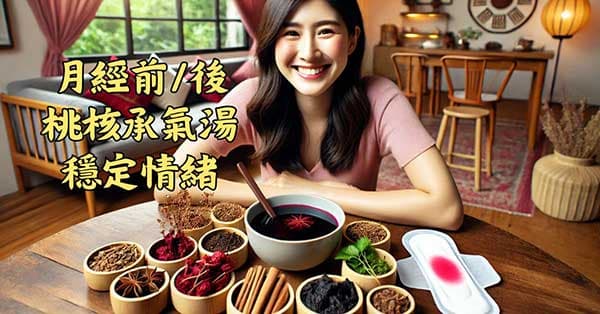 女性月經情緒不穩的人,月經前後可以運用桃核承氣湯