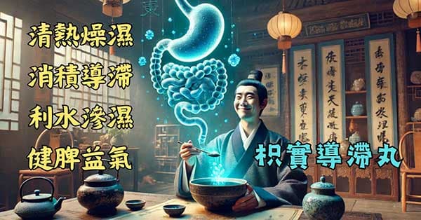 枳實導滯丸可以清熱燥濕,消食積導滯