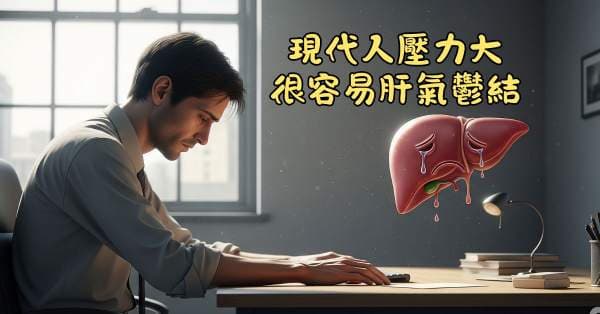 現代人壓力大,很容易肝氣鬱結