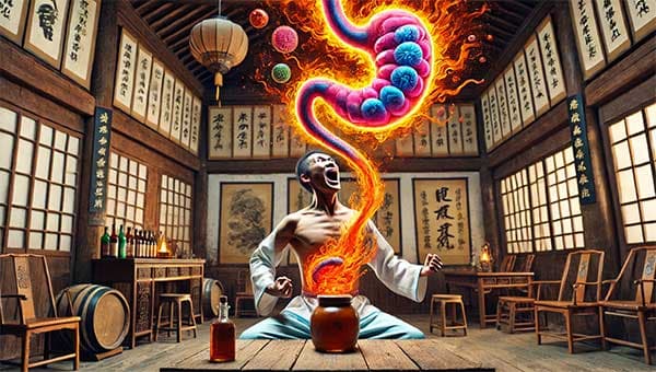 體內胃腸火熱時,有可能出現精神錯亂