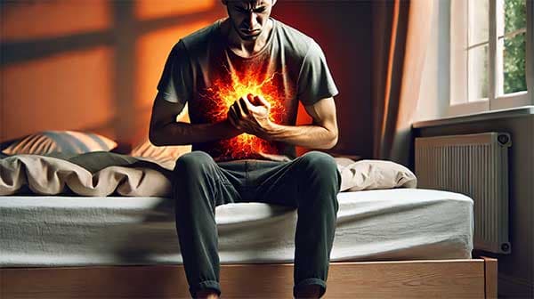 胸中煩熱會造成虛煩不能入眠