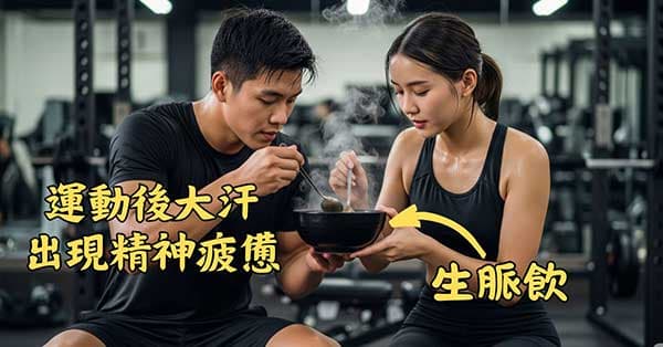 運動後大汗淋漓,感到疲憊時可以喝生脈飲