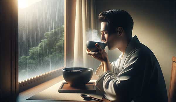 服用麻黃加朮湯後,輕微發汗且去濕氣