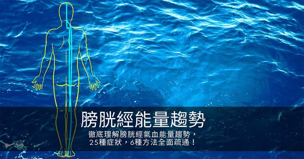 徹底理解膀胱經氣血能量趨勢,25種症狀,6種方法全面疏通!