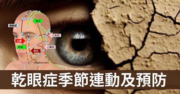 從經絡理解乾眼症與季節的連動關係,找出預防之道!