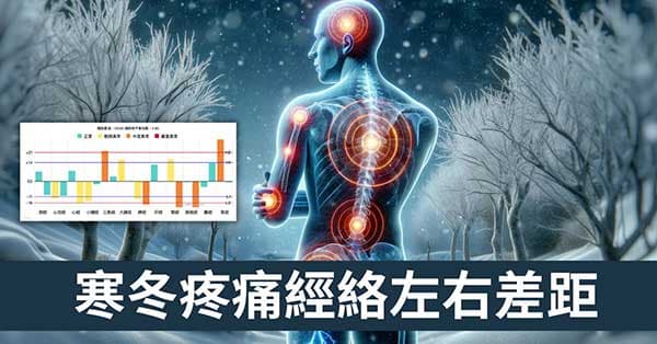 寒冬季節啟動疼痛密碼,從經絡左右差異現象理解原因!