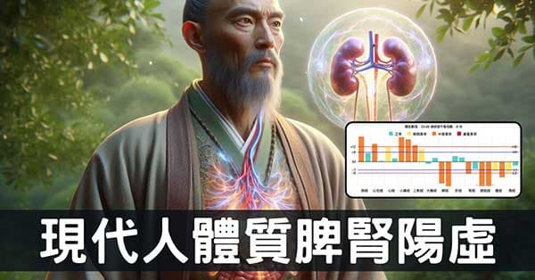從經絡發現現代人體質「脾腎陽虛」(本)及肝氣鬱結(標)!