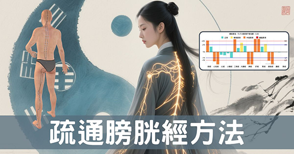 養生就從膀胱經開始,必學的簡易經絡自我疏通法!