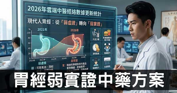 現代人胃經「弱實證」現象,解析中醫辨證論治的邏輯!