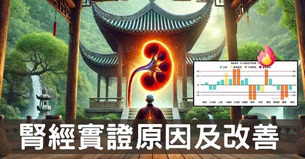 腎經實證是腎火嗎?從3種經絡型態中找出答案!