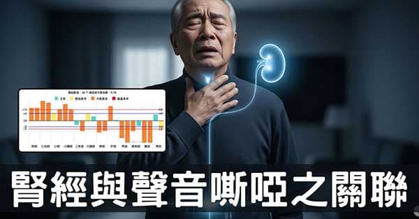 感冒突然失聲?從經絡揭密腎虛與聲音嘶啞的關聯!