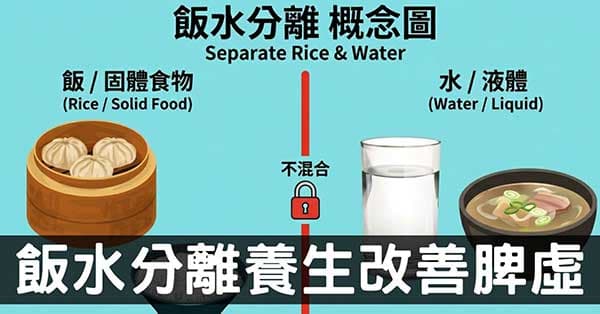 從經絡型態探討「飯水分離」飲食養生法適合你嗎?