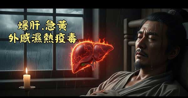 古人觀察到爆肝急黃源自於外感濕熱疫毒