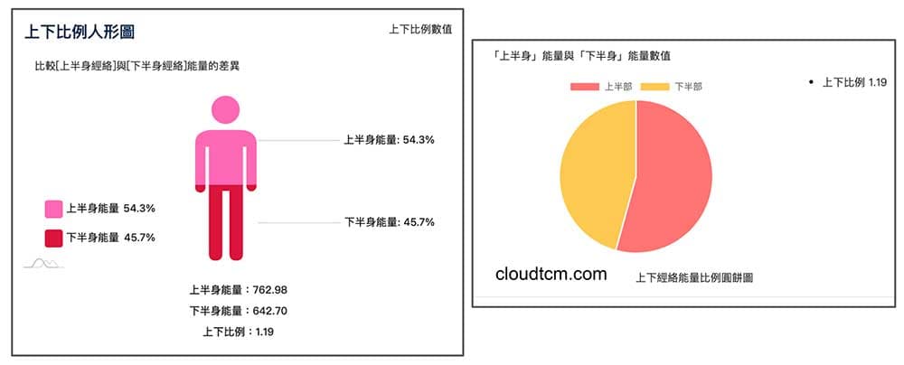 上下比例人形圓餅圖