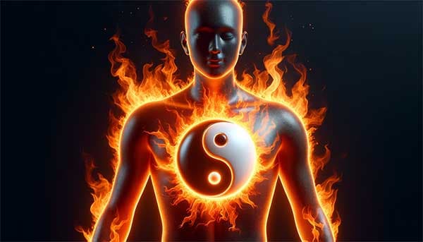 上實下虛的人,上半身火熱,體內陰陽不調