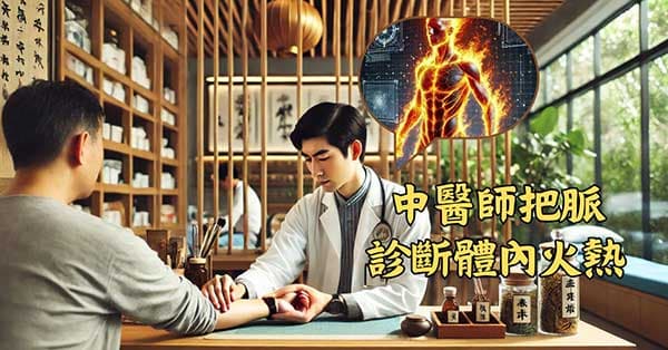 中醫師把脈,很容易診斷出體內有火熱