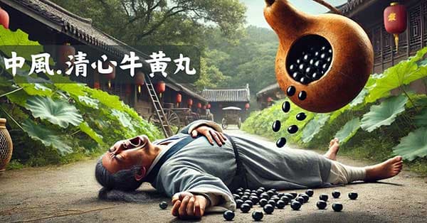 古代中國人運用清心牛黃丸於中風者