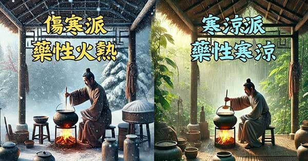 傷寒派與寒涼派,用藥的觀點不同