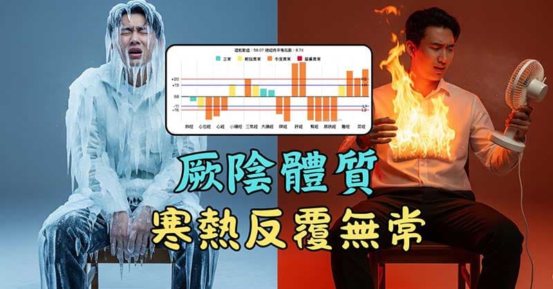 厥陰體質的人,體內寒熱反覆無常