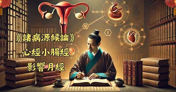 遠在兩千年前,古人就發現心經小腸經異常將影響月經