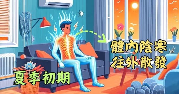 夏季初期,體內陰寒往外散發