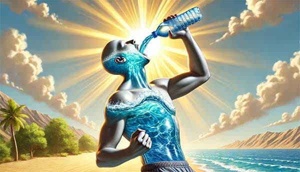 夏季大口喝水很容易出現水氣病