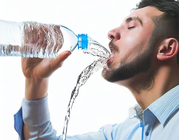 夏季大口喝水很容易出現水氣病