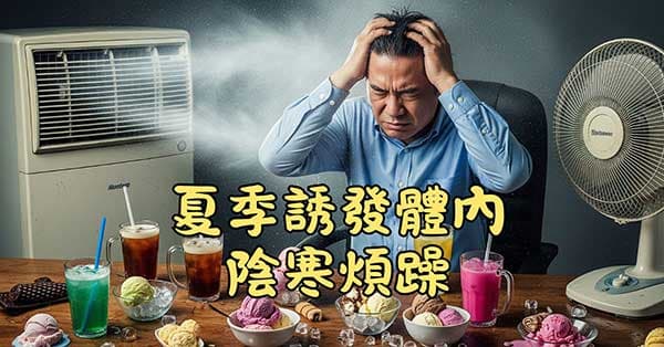 炎熱夏季容易誘發體內陰寒的煩躁現象