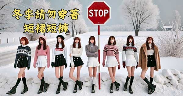 建議女性在冬季及初春,不要穿著短裙短褲