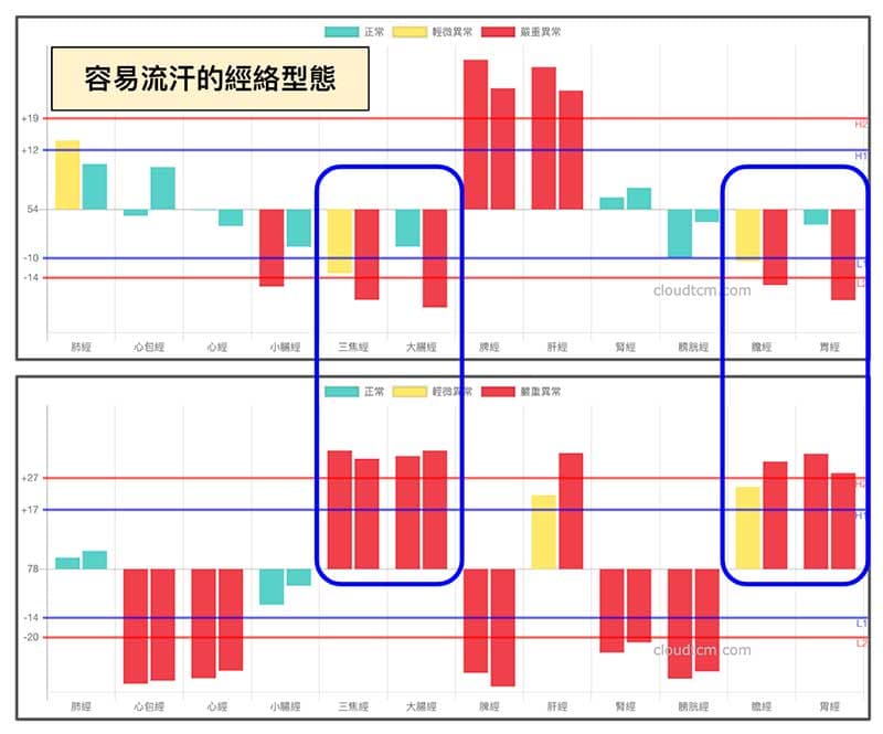 容易流汗的兩種經絡型態