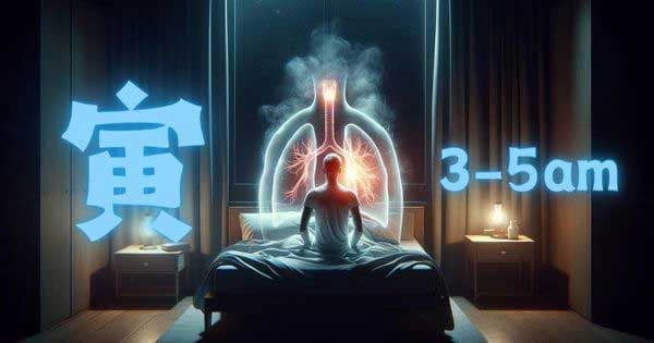 「寅時」對應肺經,是肺經氣血最為旺盛的時辰
