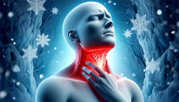 通常寒性體質的人,感冒容易喉嚨痛