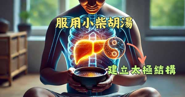 服用小柴胡湯後,天眼看到建立太極結構