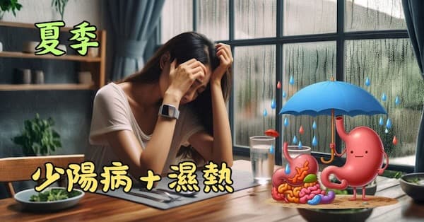 夏季很容易出現少陽病,伴隨濕熱相關症狀