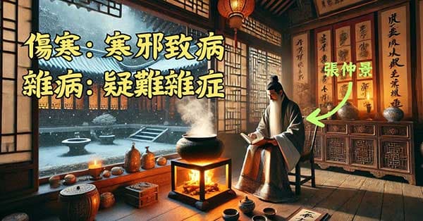 醫聖張仲景,將疾病區分為傷寒與雜病