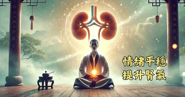 平穩的情緒,可以提升腎氣