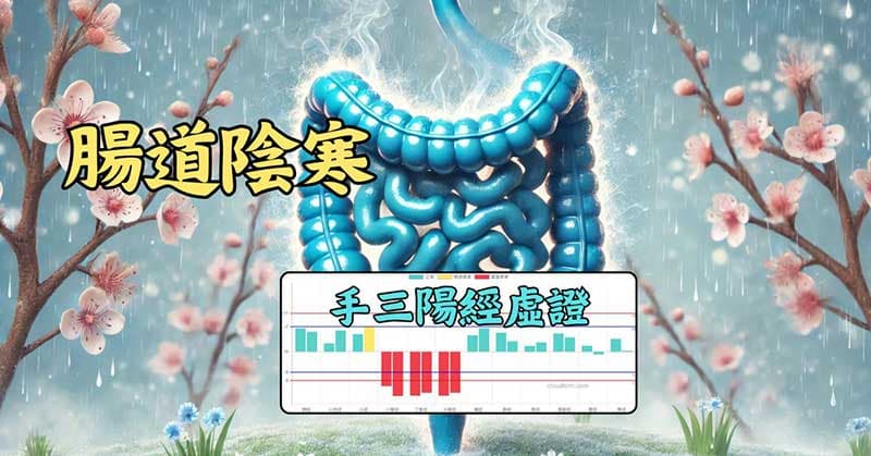 手三陽經虛證時,體內的腸道陰寒