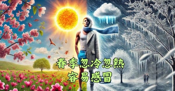 初春之時天氣依然寒冷,春季天氣忽冷忽熱容易感冒