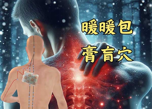 暖暖包可以置放背後膏肓穴附近