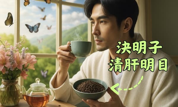 決明子具有清肝名目,止眼睛癢的功效