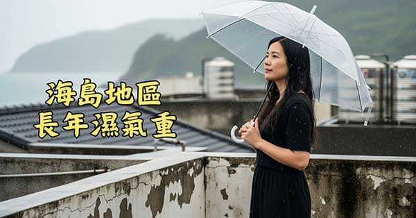 居住在海島地區的人,容易受到濕氣影響