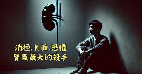腎虛的人容易感到恐懼,個性負面且消極