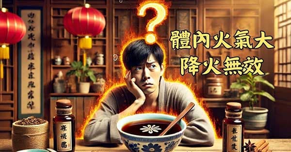 一定比例的人,經常火氣大卻降火無效