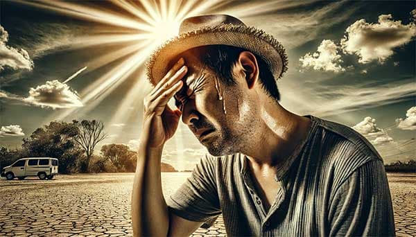 在炎熱的夏季很容易出現偏頭痛