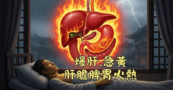 古人認為,爆肝急黃的人體內肝膽脾胃火熱